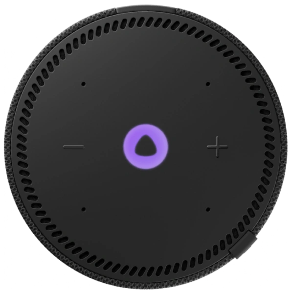 Акустическая система Яндекс.Станция Мини 2 с Алисой (Черный, с часами)